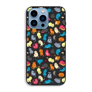 Kleurrijke katten: iPhone 13 Pro Max Biologisch afbreekbaar hoesje
