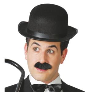 Funny Fashion Klassieke Engelse bolhoed - zwart - vilt - voor volwassenen