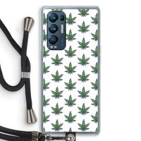 Weed: Oppo Find X3 Neo Transparant Hoesje met koord