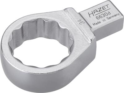HAZET Insteekringsleutel 6630D-34 · 14 x 18 mm insteekvierkant massief · Buitentwaalfkant tractieprofiel · SW 34 mm