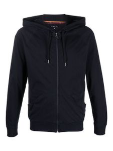 Paul Smith hoodie en coton à fermeture zippée - Bleu