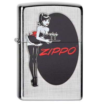 Zippo Aansteker Pinup Huishoudster