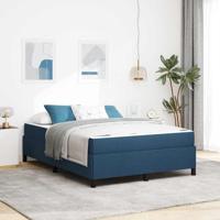 Boxspring bed Blauw en Zwart 140 x 190 cm