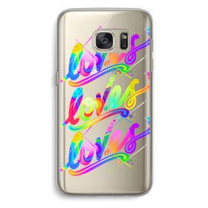 Loves: Samsung Galaxy S7 Transparant Hoesje