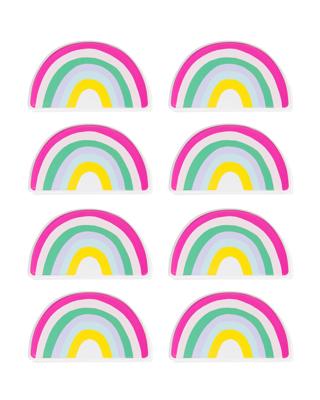 HEMA Gebaksbordje Regenboog 8 Stuks