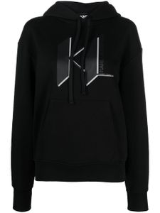 Karl Lagerfeld hoodie à logo imprimé - Noir