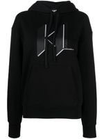 Karl Lagerfeld hoodie à logo imprimé - Noir