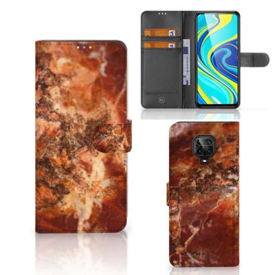 Xiaomi Redmi Note 9 Pro | Note 9S | Bookcase | Marmer Bruin