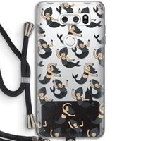 Zeemeermin: LG V30 Transparant Hoesje met koord