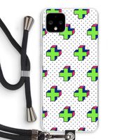 8-bit N°10: Pixel 4 XL Transparant Hoesje met koord