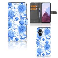 Hoesje voor OPPO Reno 8 Lite | OnePlus Nord N20 Flowers Blue