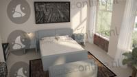 Opberg boxspring 200 x 200 cm- stofkleur 7077