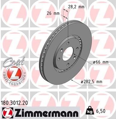 Remschijf Coat Z 180301220