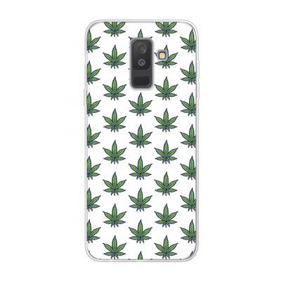 Weed: Samsung Galaxy A6 Plus (2018) Transparant Hoesje