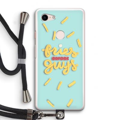 Always fries: Pixel 3 Transparant Hoesje met koord
