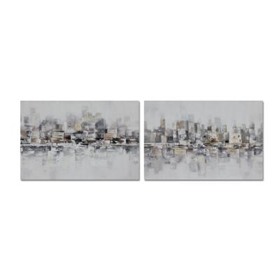 Schilderij DKD Home Decor 120 x 2,8 x 80 cm Abstract Loft (2 Stuks)