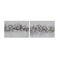 Schilderij DKD Home Decor 120 x 2,8 x 80 cm Abstract Loft (2 Stuks)