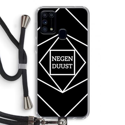 Negenduust geometrisch: Samsung Galaxy M31 Transparant Hoesje met koord