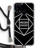 Negenduust geometrisch: Samsung Galaxy M31 Transparant Hoesje met koord