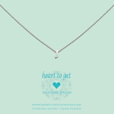 Heart To Get L151INJ13S Hanger Initials Letter J zilver