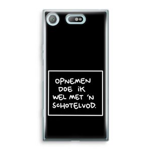 Schotelvod: Sony Xperia XZ1 Compact Transparant Hoesje