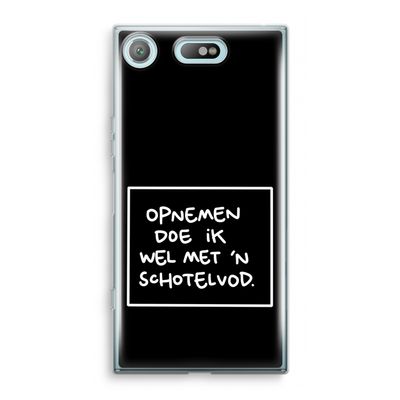 Schotelvod: Sony Xperia XZ1 Compact Transparant Hoesje