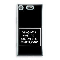 Schotelvod: Sony Xperia XZ1 Compact Transparant Hoesje