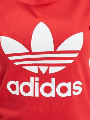 adidas Originals / t-shirt Trefoil in rood adidas Originals / t-shirt Trefoil in rood