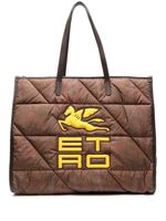 ETRO sac cabas matelassé à motif cachemire - Marron