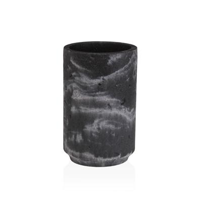 Tandenborstelhouder Versa Zwart Hars 6,9 x 10,2 x 6,9 cm