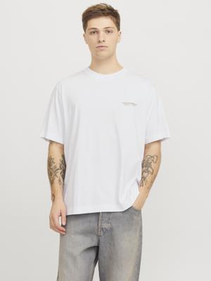 Jack & Jones Jorislington Type Tee Ss Crew Neck Sn Print T-shirts 4707760 Bright White