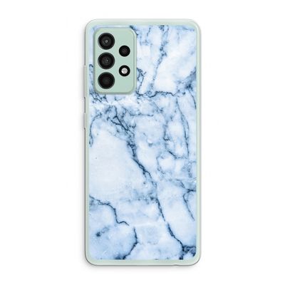 Blauw marmer: Samsung Galaxy A52s 5G Transparant Hoesje
