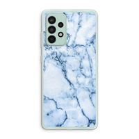 Blauw marmer: Samsung Galaxy A52s 5G Transparant Hoesje