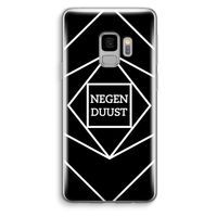 Negenduust geometrisch: Samsung Galaxy S9 Transparant Hoesje