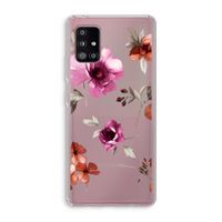 Geschilderde bloemen: Samsung Galaxy A51 5G Transparant Hoesje
