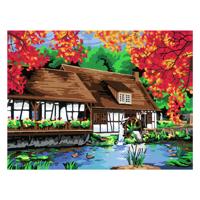 Ravensburger Creart schilderen op nummer - molen in blautopf