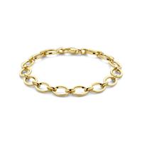 14k Geelgouden Armband met Karabijnsluiting - 19cm Draaglengte en 9mm Schakelbreedte