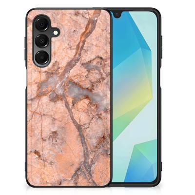 Samsung Galaxy A16 5G/4G Marmeren Print Telefoonhoesje Marmer Oranje