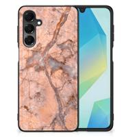 Samsung Galaxy A16 5G/4G Marmeren Print Telefoonhoesje Marmer Oranje