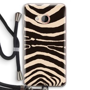 Arizona Zebra: HTC U Play Transparant Hoesje met koord
