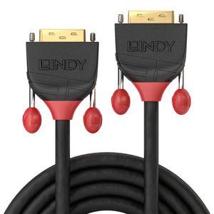 Lindy 36251 1m DVI-D DVI-D Zwart, Rood DVI kabel