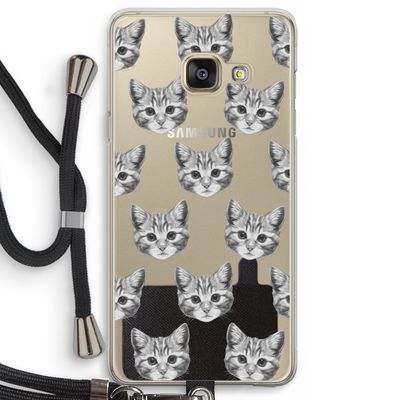 Kitten: Samsung Galaxy A3 (2016) Transparant Hoesje met koord