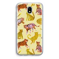 Cute Tigers and Leopards: Samsung Galaxy J5 (2017) Transparant Hoesje - thumbnail
