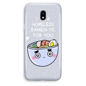 I'm A Hopeless Ramen-Tic For You: Samsung Galaxy J3 (2017) Transparant Hoesje