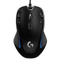 Logitech G300s Optische Bedrade Gaming Muis - Zwart / Blauw - thumbnail