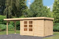 Woodfeeling | Tuinhuis Retola 4 met Overkapping 2,8 en Opslagruimte - thumbnail