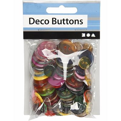 Knoopjes/knopen voor kleding - 300x stuks - gekleurd mix - 12-18-20 mm - formaten mix