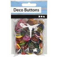 Knoopjes/knopen voor kleding - 300x stuks - gekleurd mix - 12-18-20 mm - formaten mix