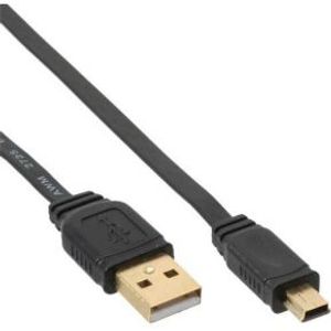 InLine 31820F USB-kabel 2 m USB 2.0 USB A Mini-USB B Zwart