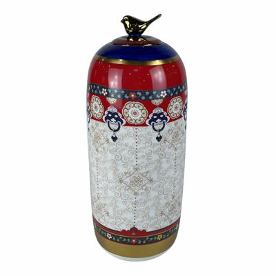 Vaas DKD Home Decor Porselein Shabby Chic (18 x 18 x 42 cm)